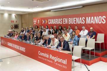 El PSOE aprueba por unanimidad sus listas electorales al Parlamento de Canarias/TA.